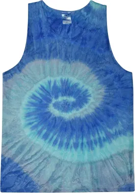 Colortone Unisex Tie Dye Tank Top - Beach Tank Tops for Women and Men - Sleeveless Summer Tops - Mens and Womens Beach Wear