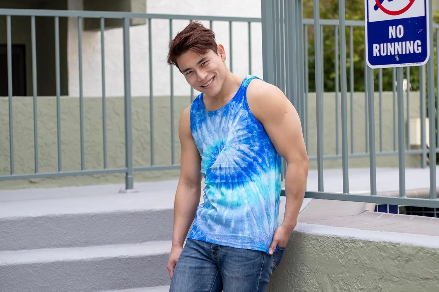 Colortone Unisex Tie Dye Tank Top - Beach Tank Tops for Women and Men - Sleeveless Summer Tops - Mens and Womens Beach Wear