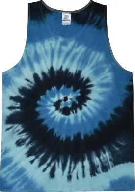 Colortone Unisex Tie Dye Tank Top - Beach Tank Tops for Women and Men - Sleeveless Summer Tops - Mens and Womens Beach Wear