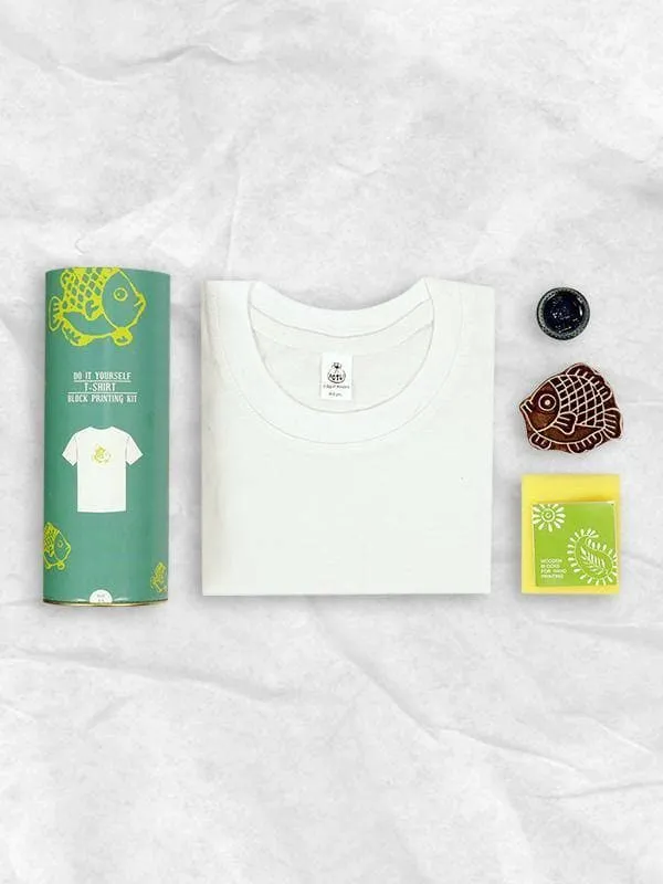 DIY Craft Kit Block Print Your T-Shirt (Fish)