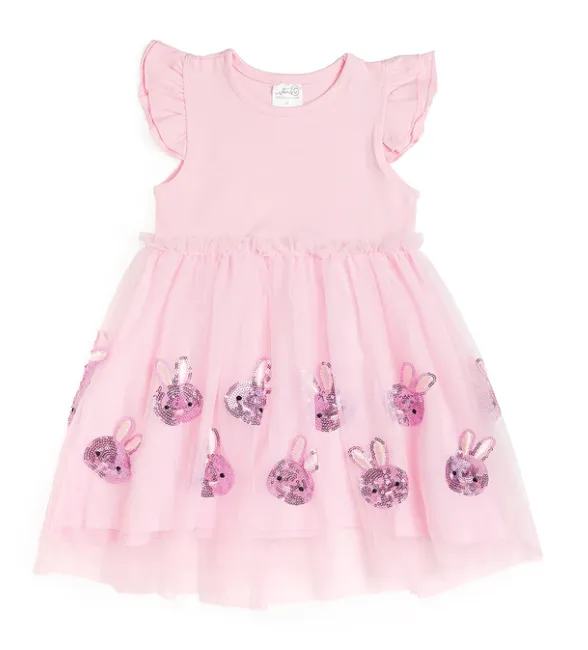Easter Bunny Short Sleeve Tutu Dress