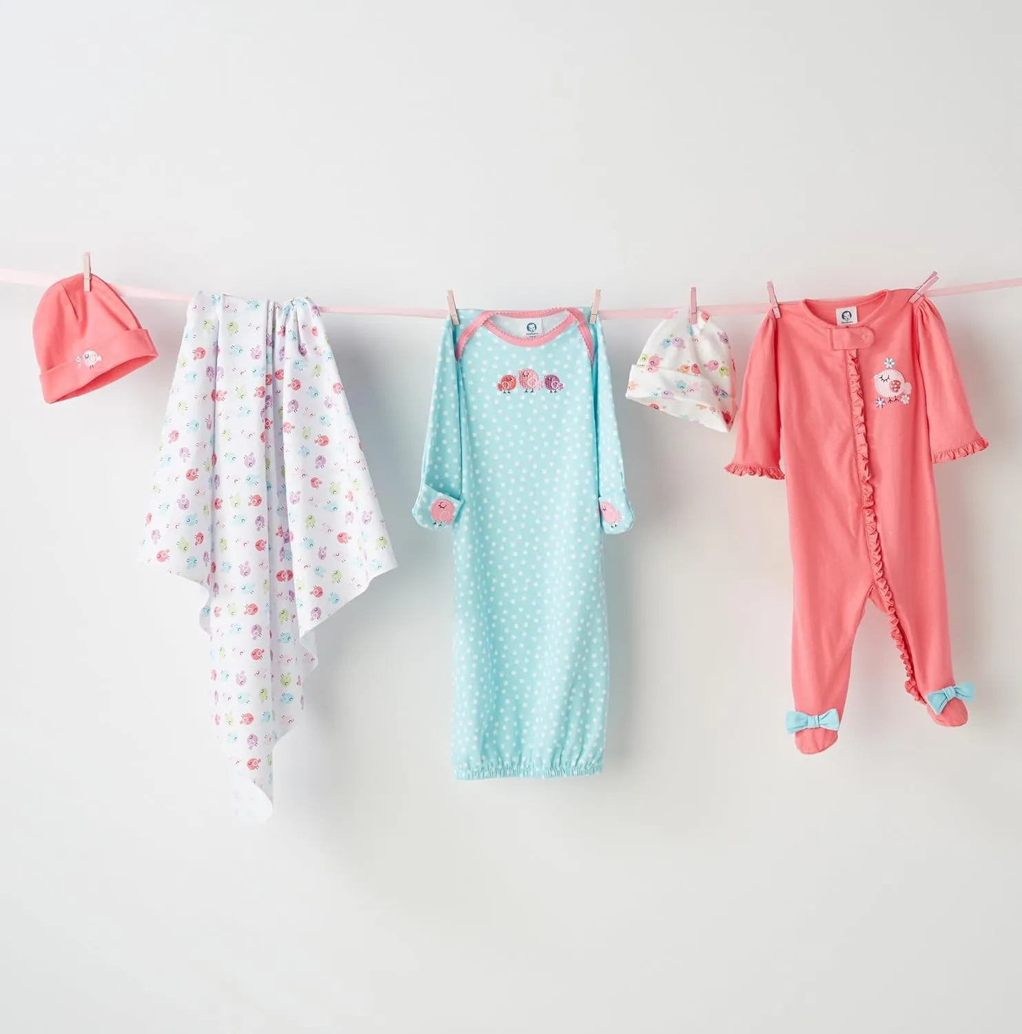Gerber Baby Girls' 2-Pack Gown