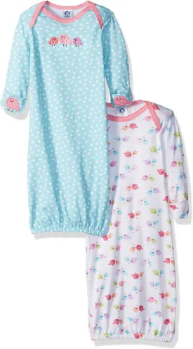 Gerber Baby Girls' 2-Pack Gown