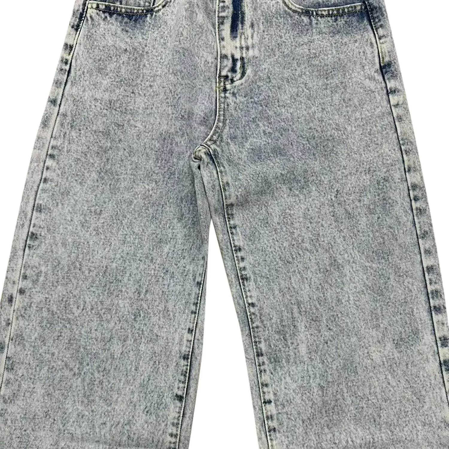 Girls Bow Jeans, Embroidered Cute Bow Baggy Y2k Barrel Jeans Low Rise Wide Leg Boyfriend Denim Pants for Women