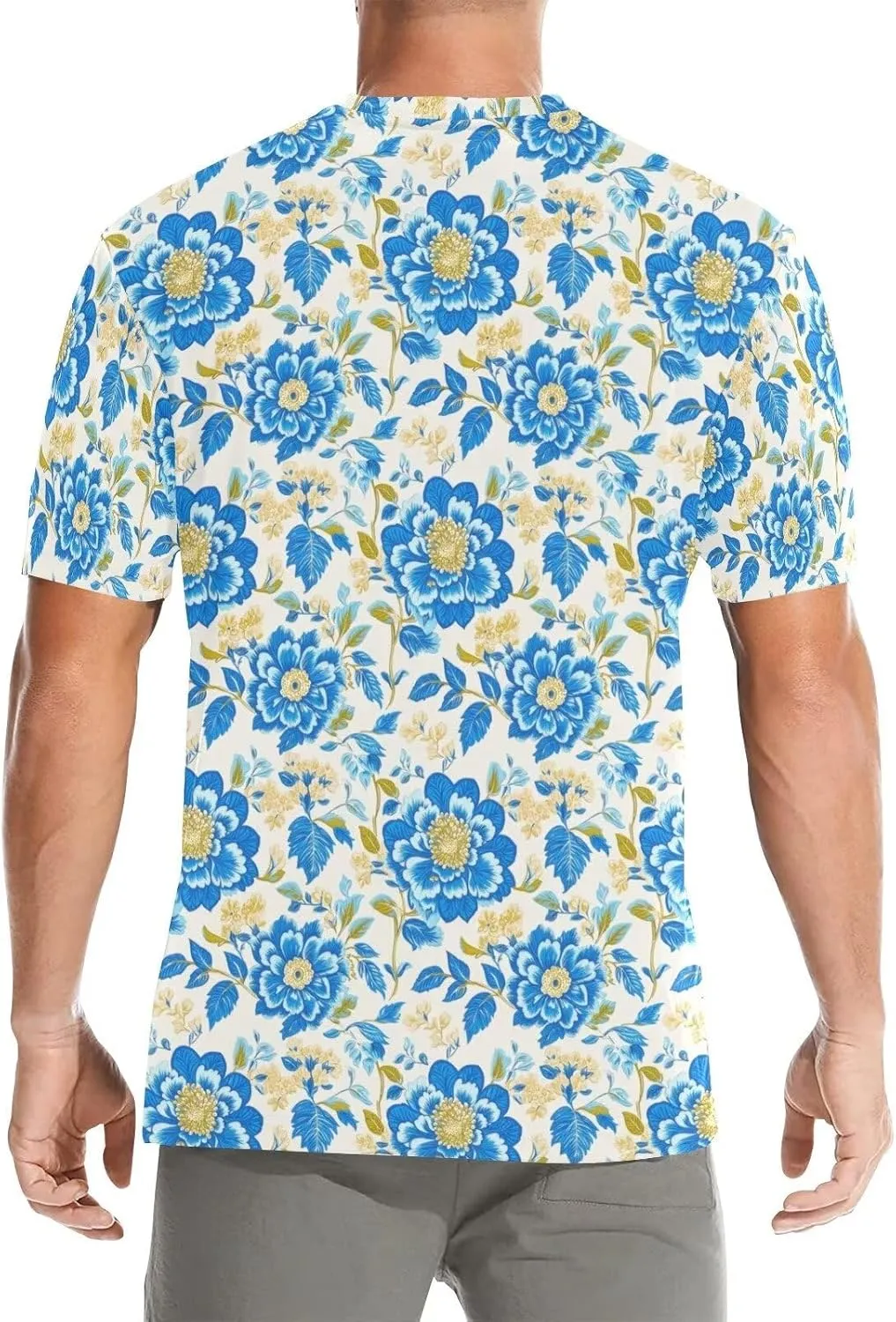 Men's Crew Neck T-Shirts Funny Summer Short Sleeve Casual Tee Shirt for Sports Volleyball Basketball Size S-3XL