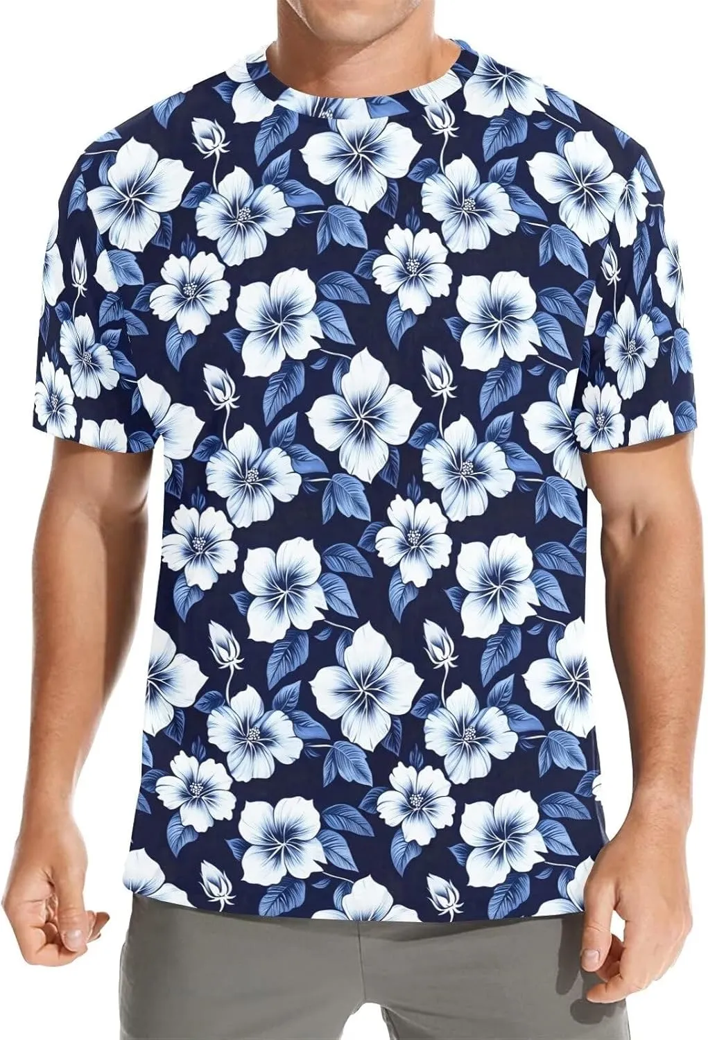 Men's Crew Neck T-Shirts Funny Summer Short Sleeve Casual Tee Shirt for Sports Volleyball Basketball Size S-3XL