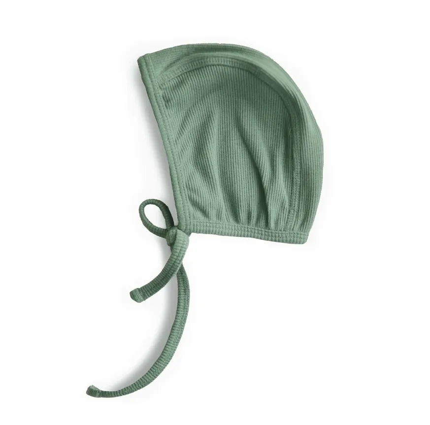Mushie Baby hat ribbed | Roman Green