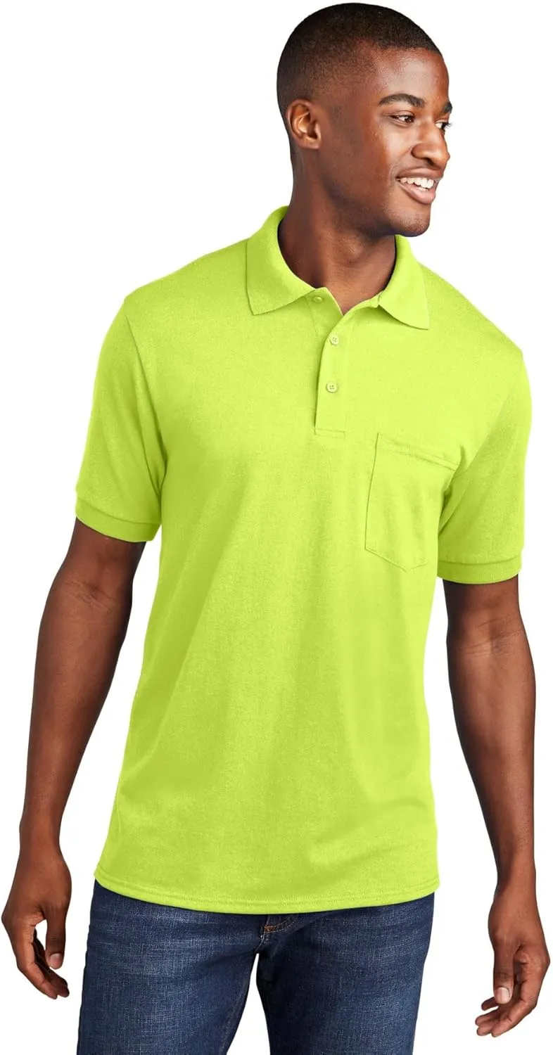 Port and Company 55 Ounce Jersey Knit Pocket Polo (KP55P)