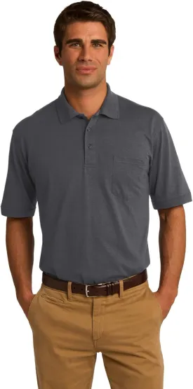 Port and Company 55 Ounce Jersey Knit Pocket Polo (KP55P)