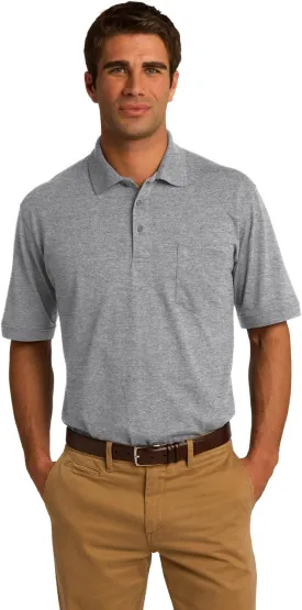 Port and Company 55 Ounce Jersey Knit Pocket Polo (KP55P)