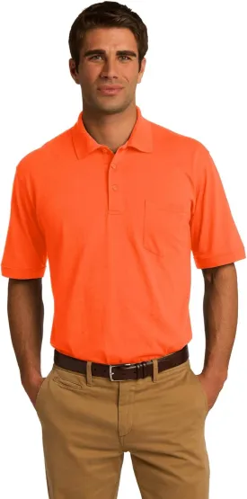 Port and Company 55 Ounce Jersey Knit Pocket Polo (KP55P)