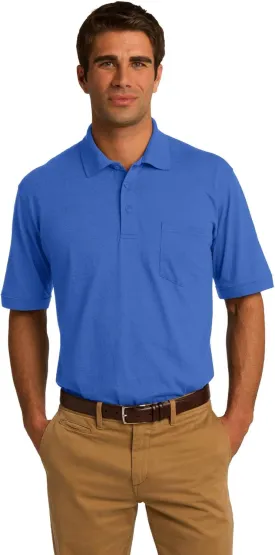 Port and Company 55 Ounce Jersey Knit Pocket Polo (KP55P)