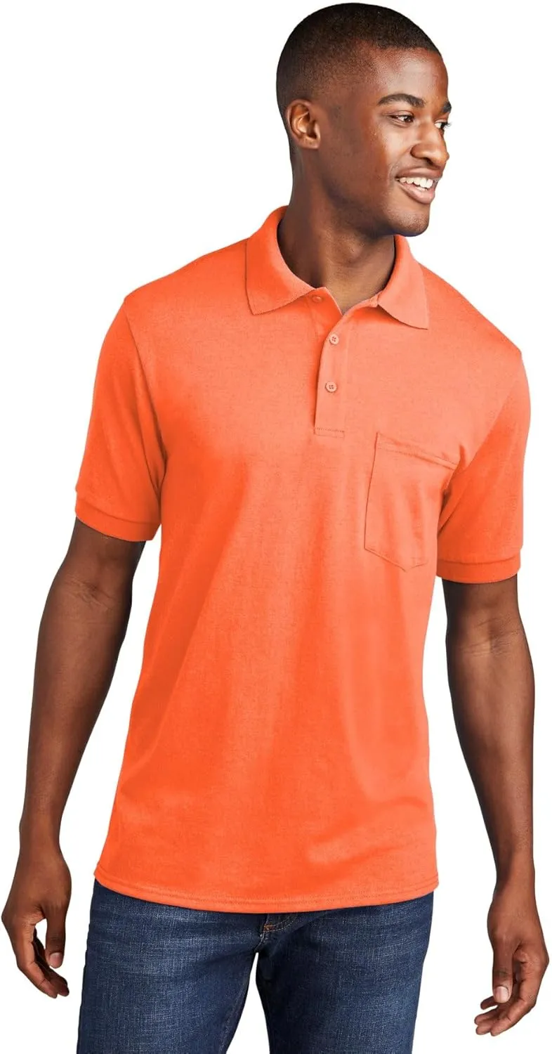 Port and Company 55 Ounce Jersey Knit Pocket Polo (KP55P)