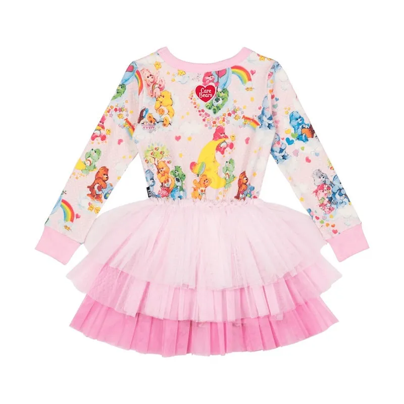 Rock Your Kid Friendship And Rainbows LS Circus Dress