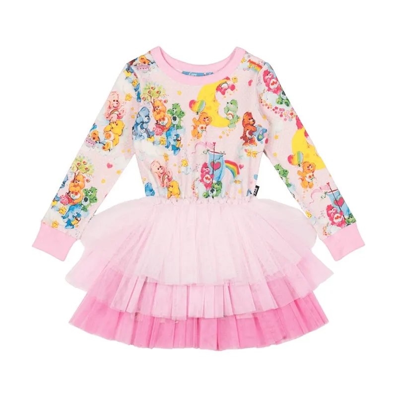 Rock Your Kid Friendship And Rainbows LS Circus Dress
