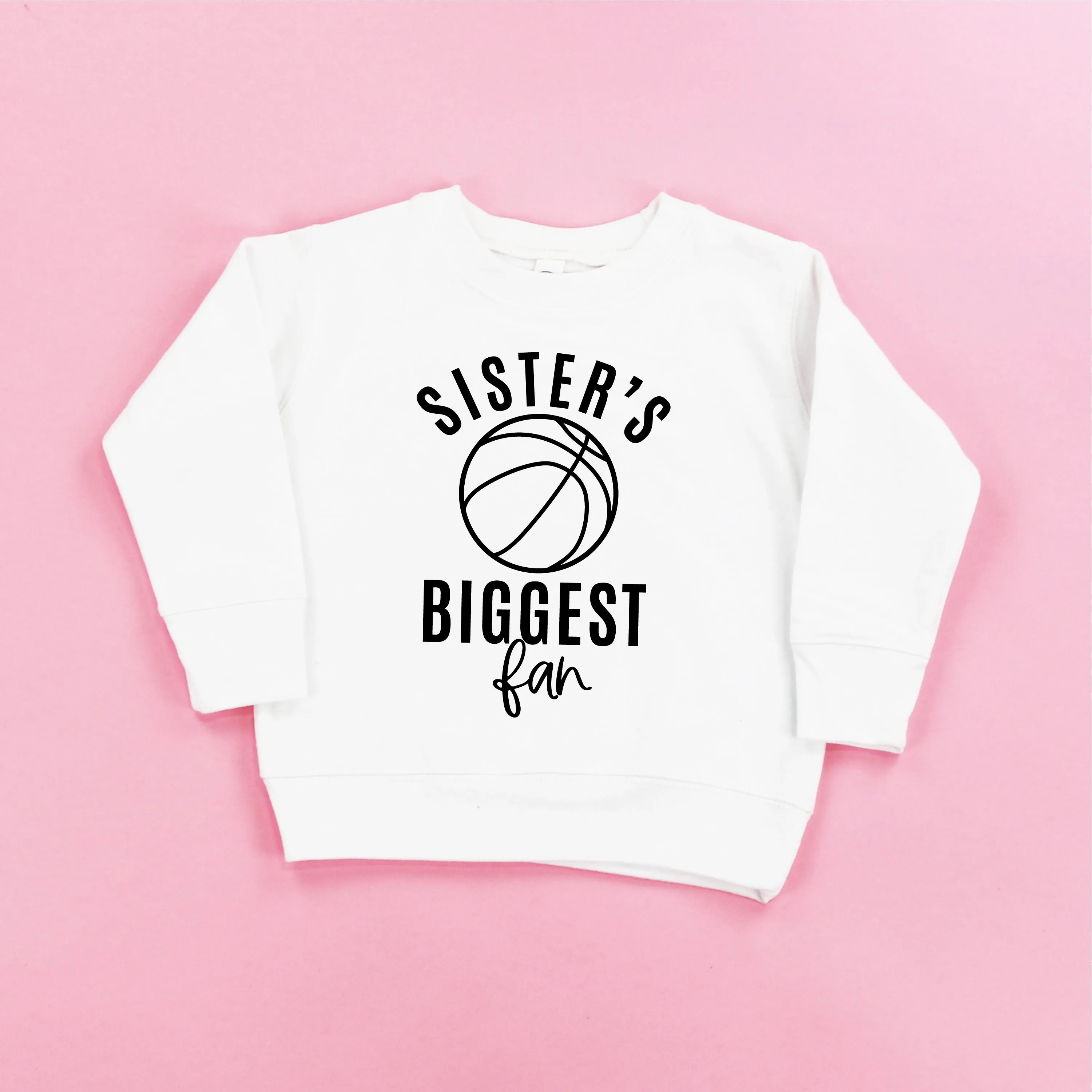 Sister's Biggest Fan - (Basketball) - Child Sweater