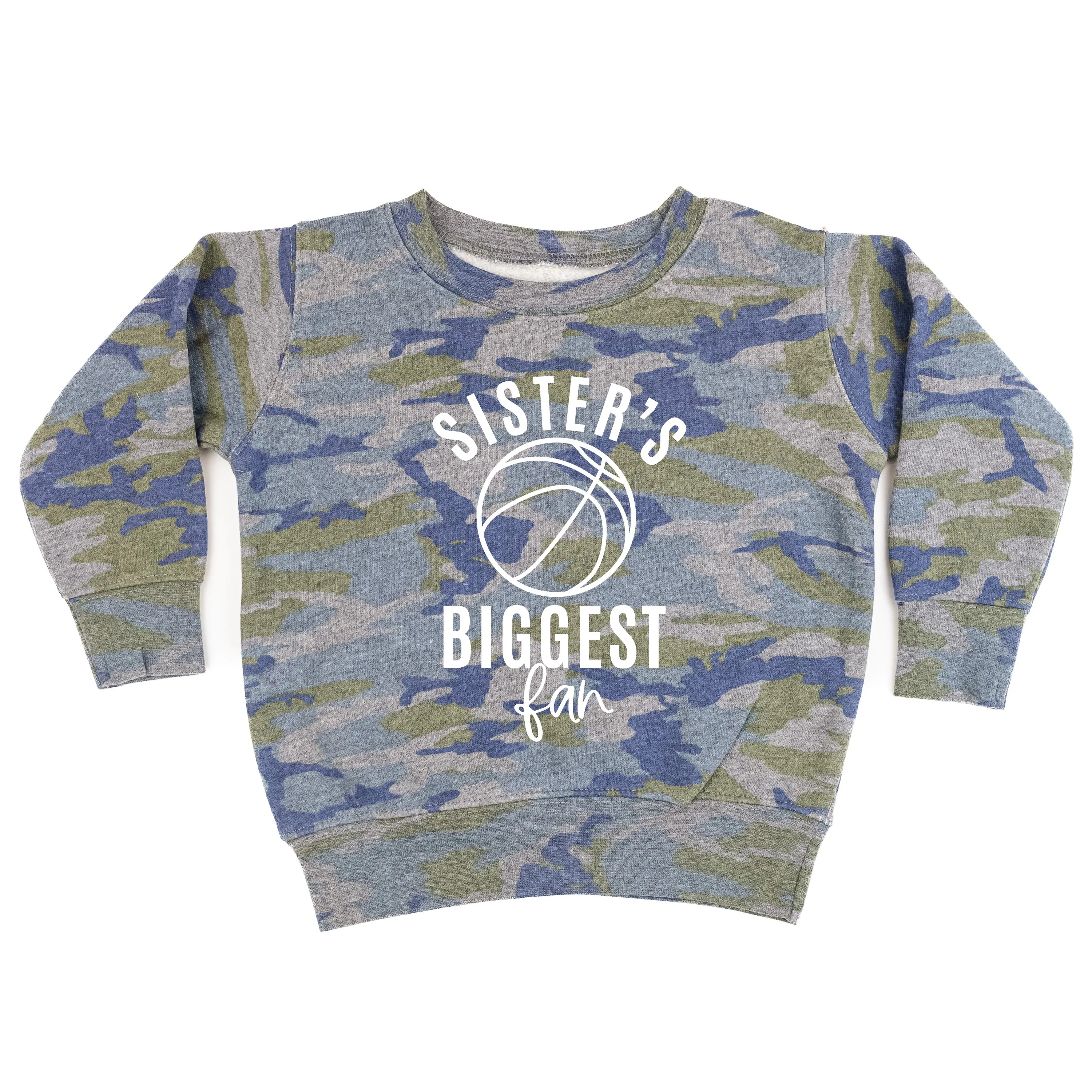 Sister's Biggest Fan - (Basketball) - Child Sweater