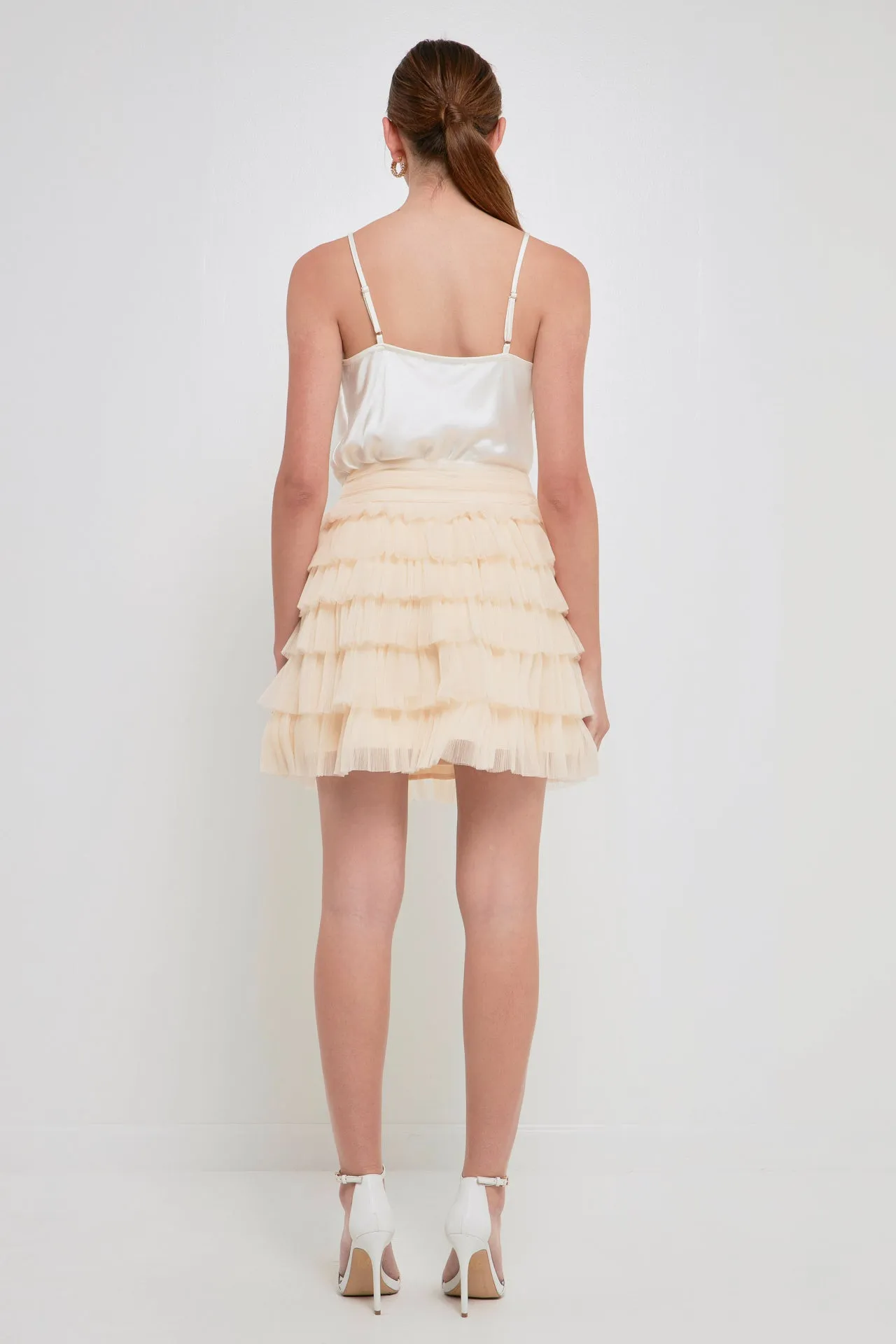 Tiered Tulle Mini Skirt