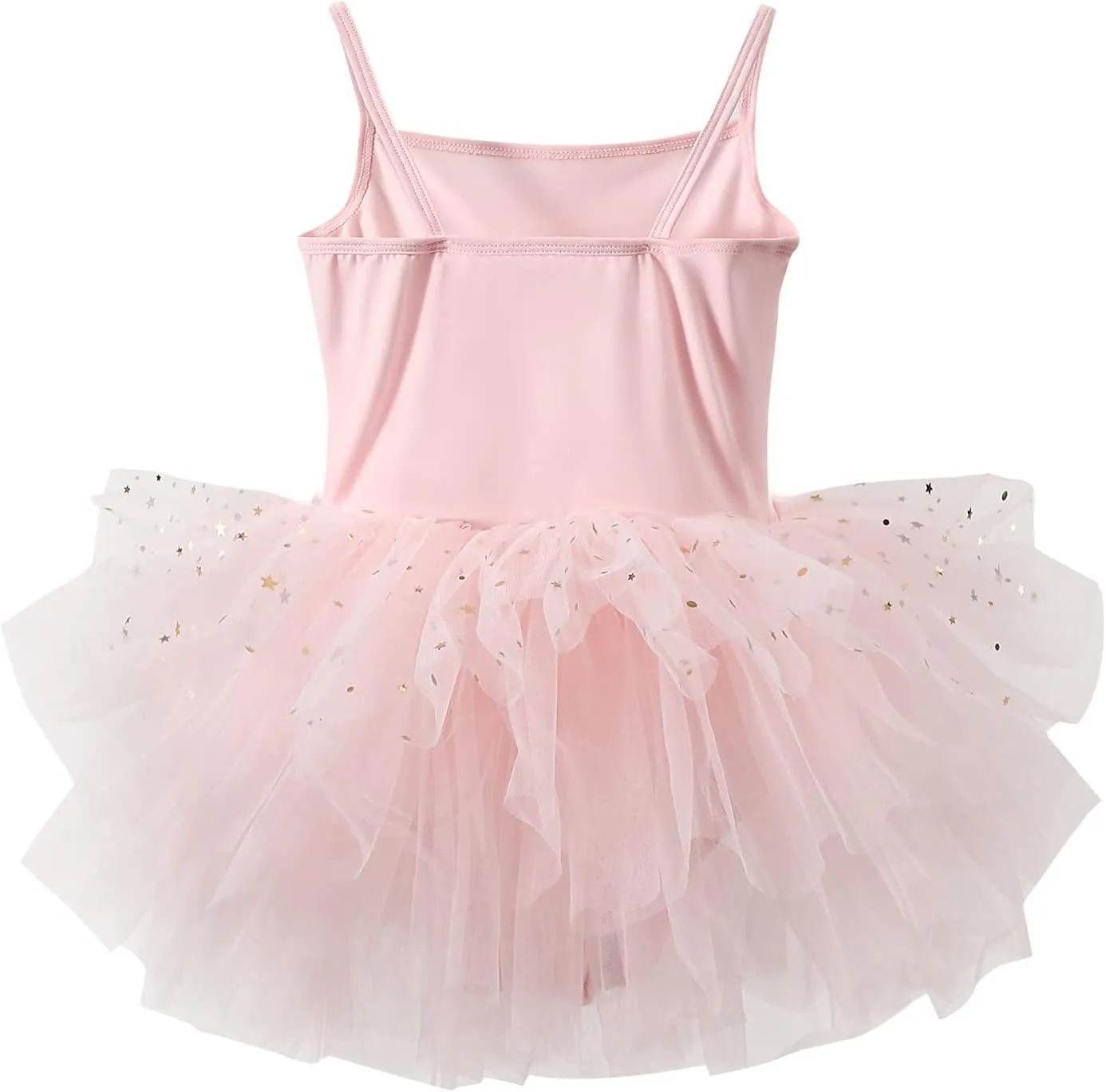 Toddler Girls Ballet Dress Toddler Dance Leotard Tutu with Shiny Tulle Ballerina Costume with Tulle Cuffs