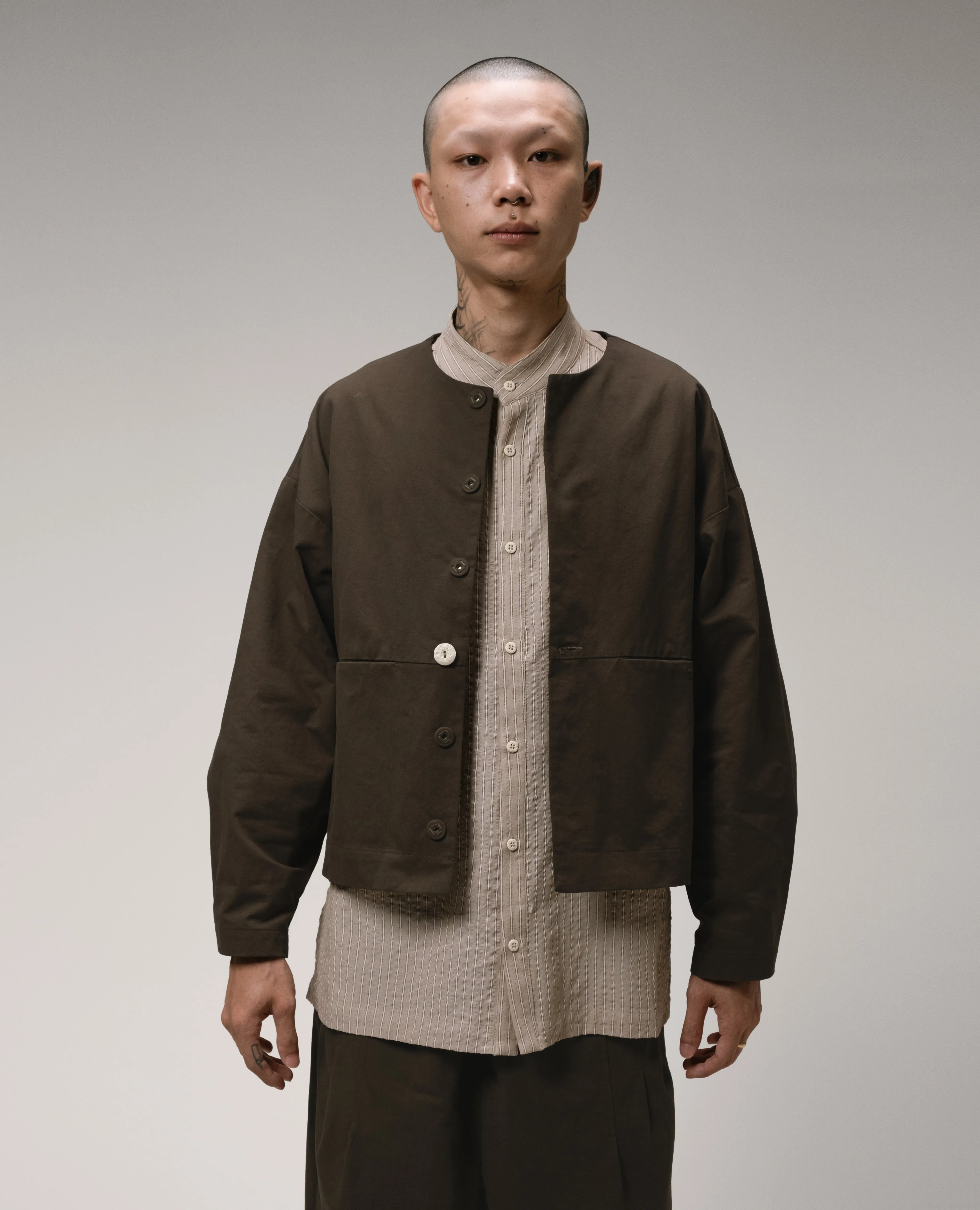 Unisex: The Cropped Jacket (Olive)