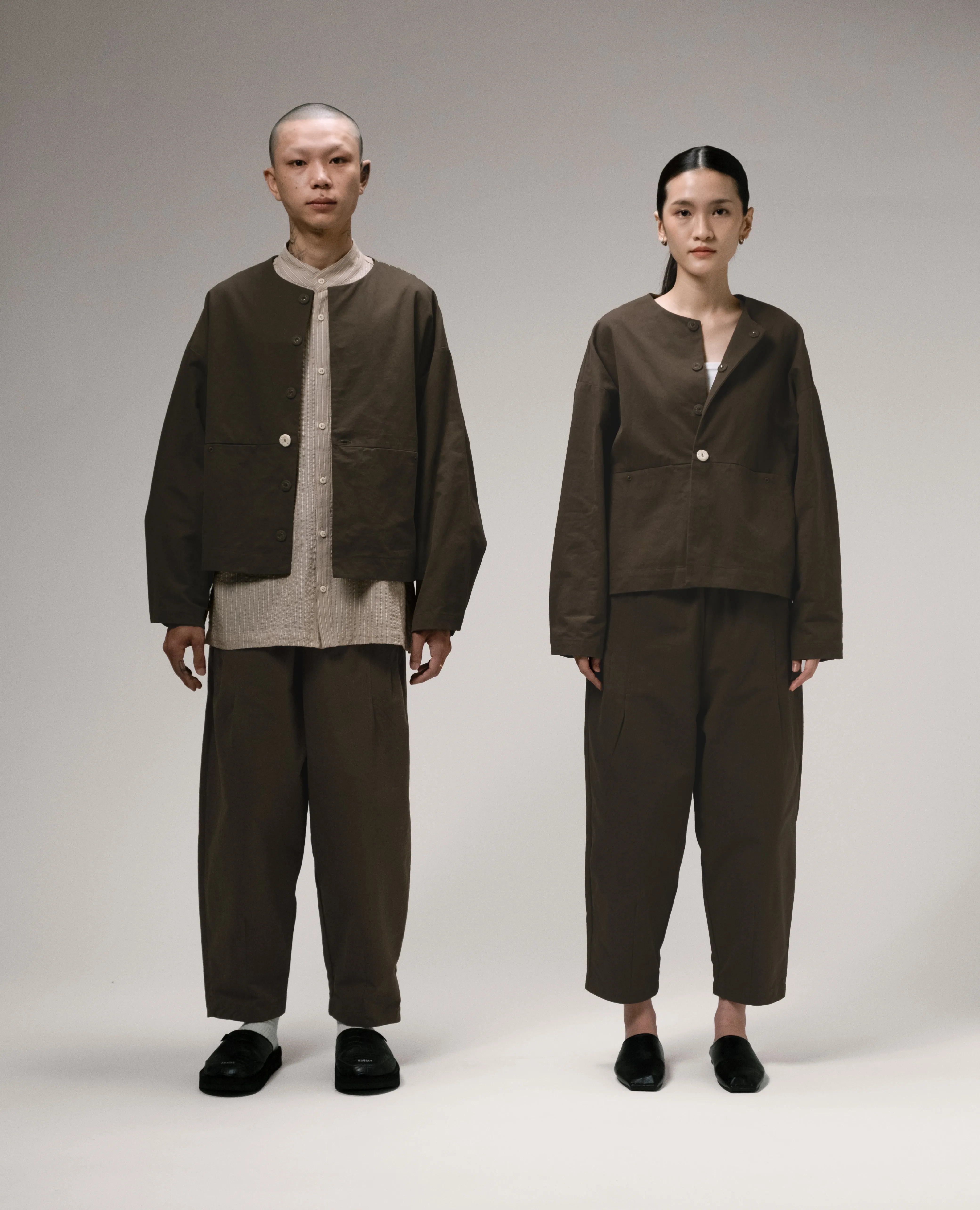 Unisex: The Cropped Jacket (Olive)