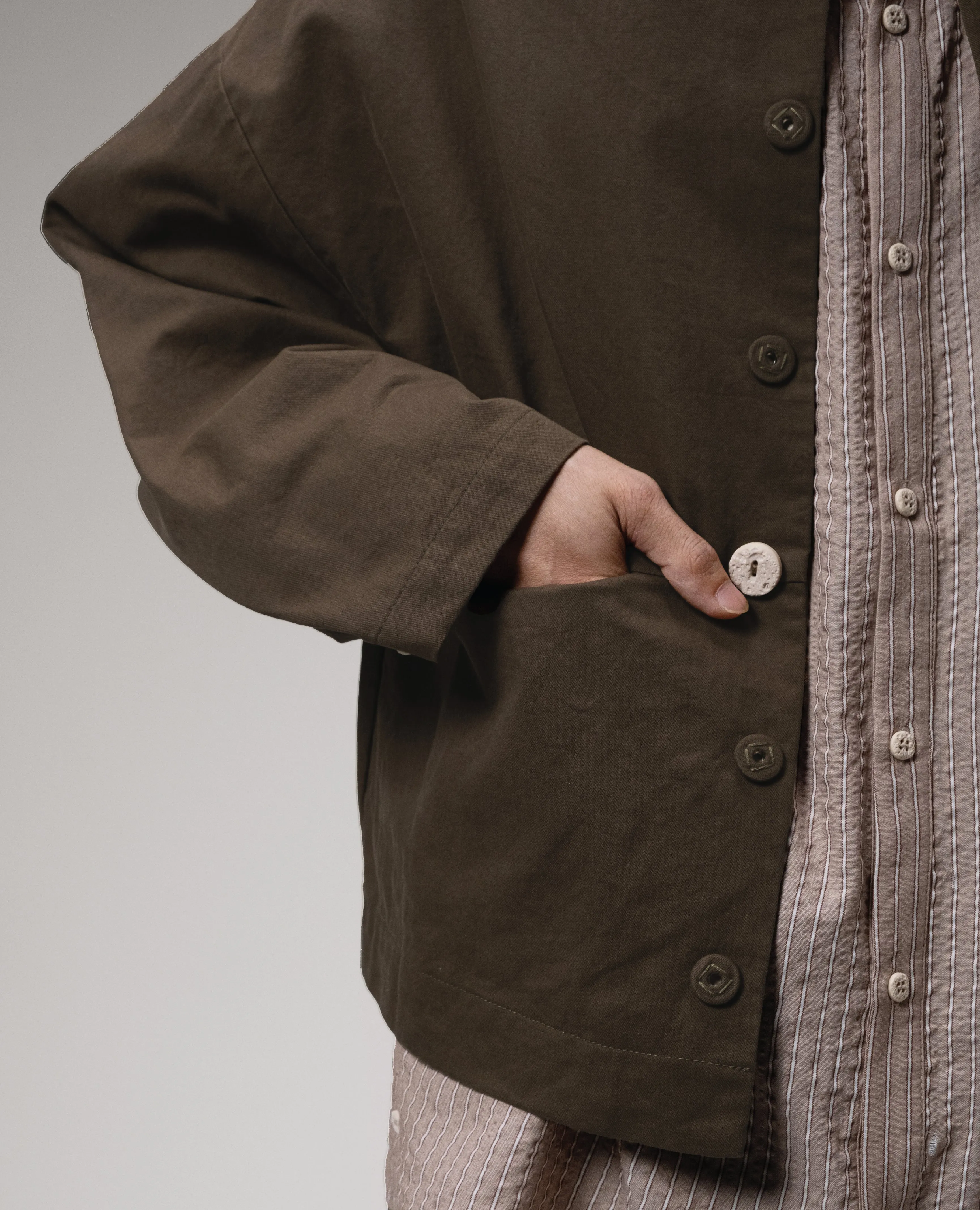 Unisex: The Cropped Jacket (Olive)